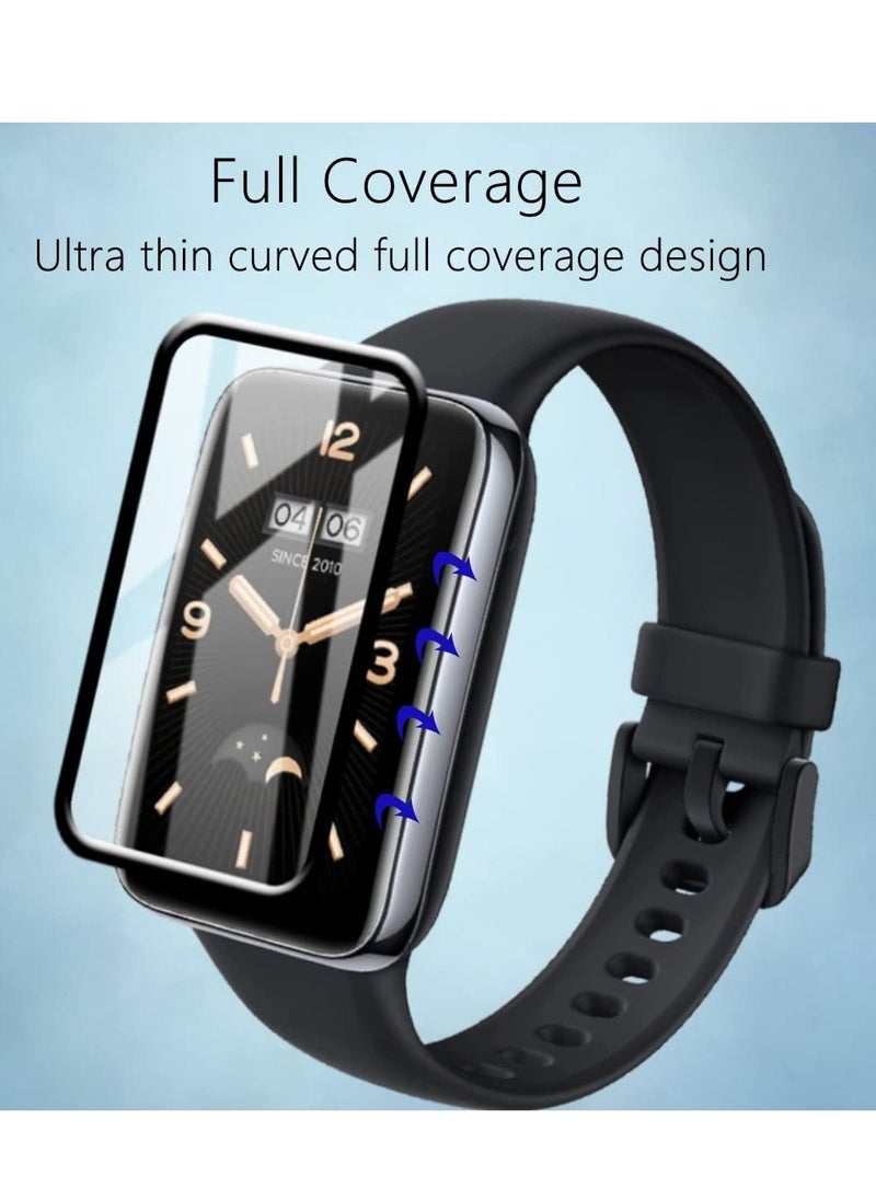Generic - Xiaomi Mi Band 7 Pro Screen Protector 3D Curved Full Coverage, Ultra HD Tempered Glass Screen Protector, Anti-Bubble, Anti-Scratch, Soft TPU Film - Image 1