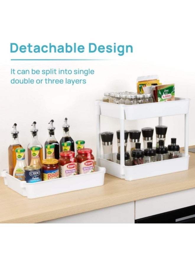 جيجيرو عربة أدوات دوارة ذات 4 طبقات مع عجلات - Image 5