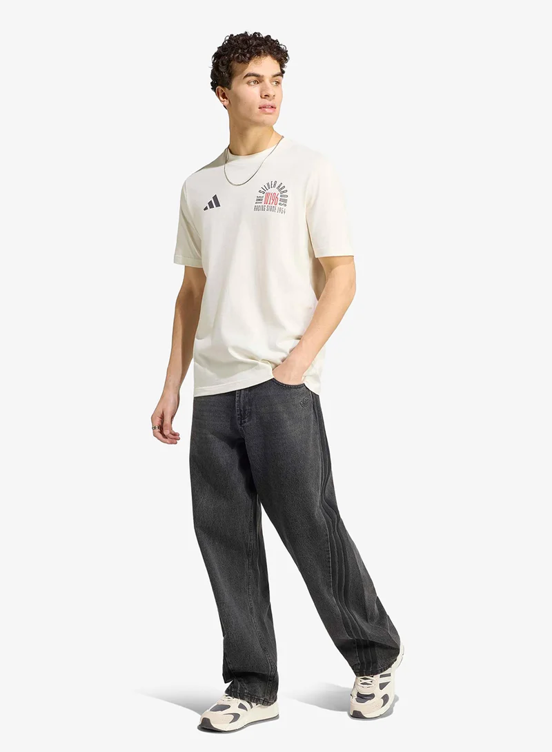 Adidas OWHITE/GRANIT Mercedes Silver Arrows 1955 Graphic T-Shirt for Men | Best Price UAE