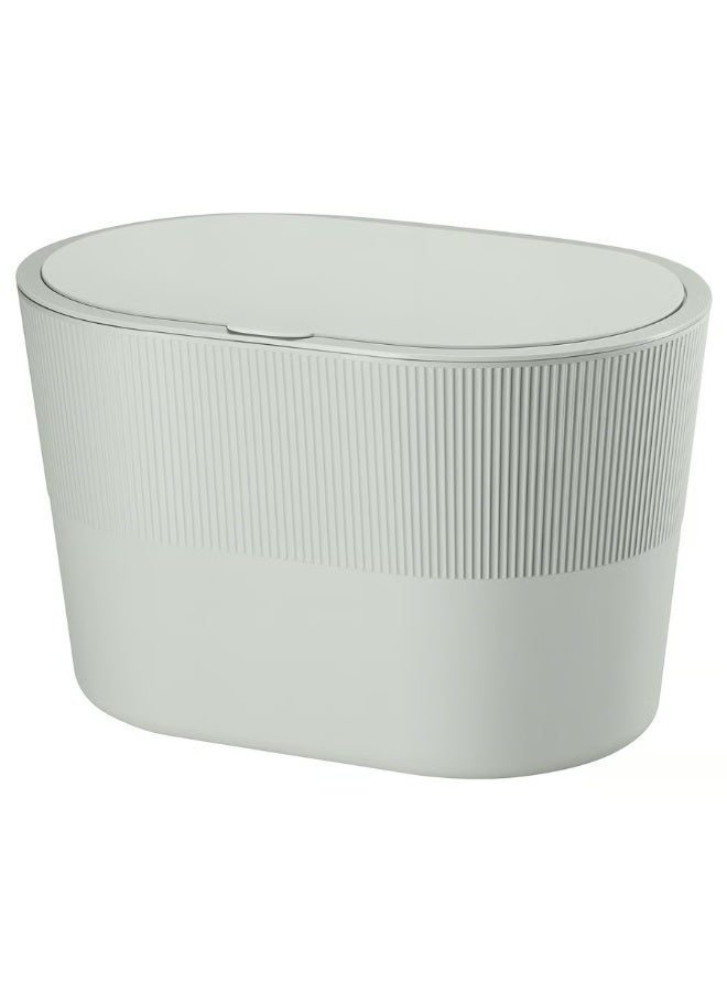 Waste Bin With Lid Self Adhesive Green 4L - Image 1