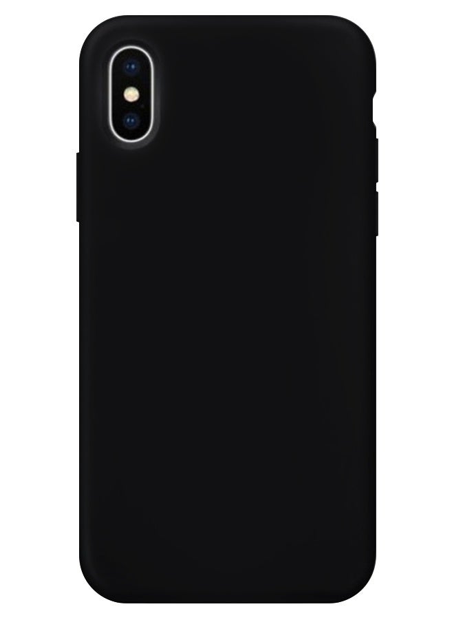 CATANES Protective Soft Silicone Case Cover for iPhone XS MAX - Classic Black - Image 2