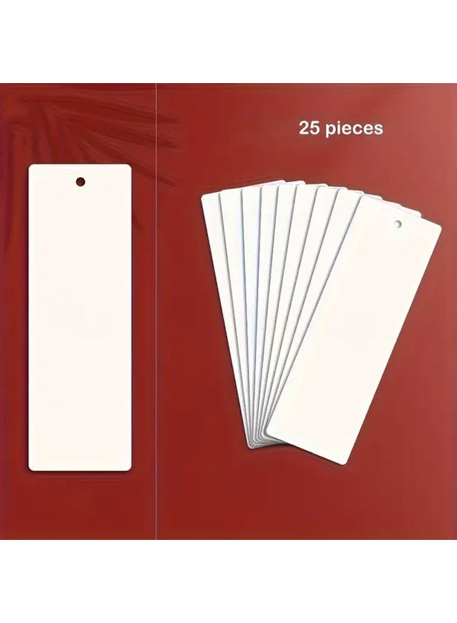 25 Pcs Premium Watercolor Paper Bookmarks Blank Labels For DIY Coloring Pastel Acrylic And Watercolor Art Projects - Image 4
