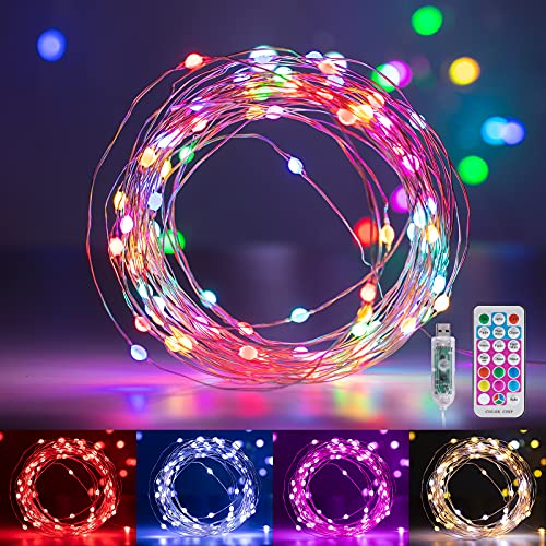Minetom Fairy Lights Color Changing - 33FT 100 LED String Lights with Remote,11 Modes, USB Fairy Lights Indoor, Twinkle Christmas Fairy Light for Bedroom Indoor Classroom - Image 2