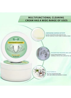 Rozino 1pc White Shoe Cleaner, Multi-Functional Decontamination Gel With Sponge For Shoe Whitening & Odor Removal  - Image 2