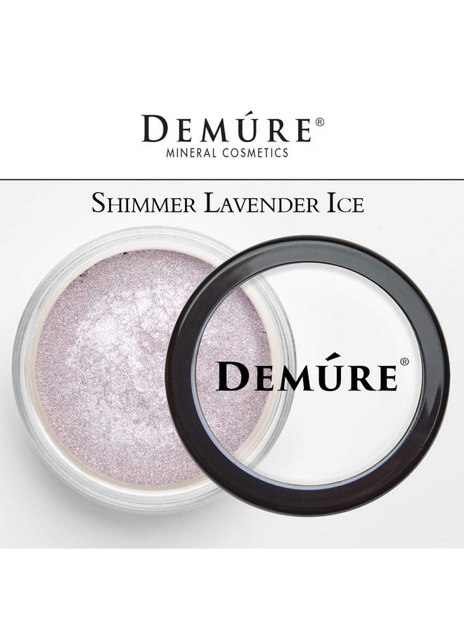 DEMÚRE Demure Mineral Make Up (Lavender Ice) Eye Shadow Shimmer Eyeshadow Loose Powder Glitter Eyeshadow Eye Makeup Professional Makeup - Image 3