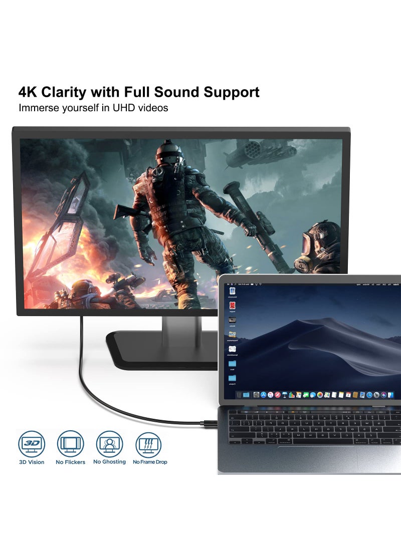 Benfei BENFEI 2 Pack USB C to DisplayPort 6 Feet Cable(8K@60Hz 4K@144Hz), USB Type-C to DP Adapter [Thunderbolt 3/4 Compatible] with iPhone 15 Pro/Max, MacBook Pro/Air 2023, iPad Pro, iMac, S23, XPS 17  - Image 2