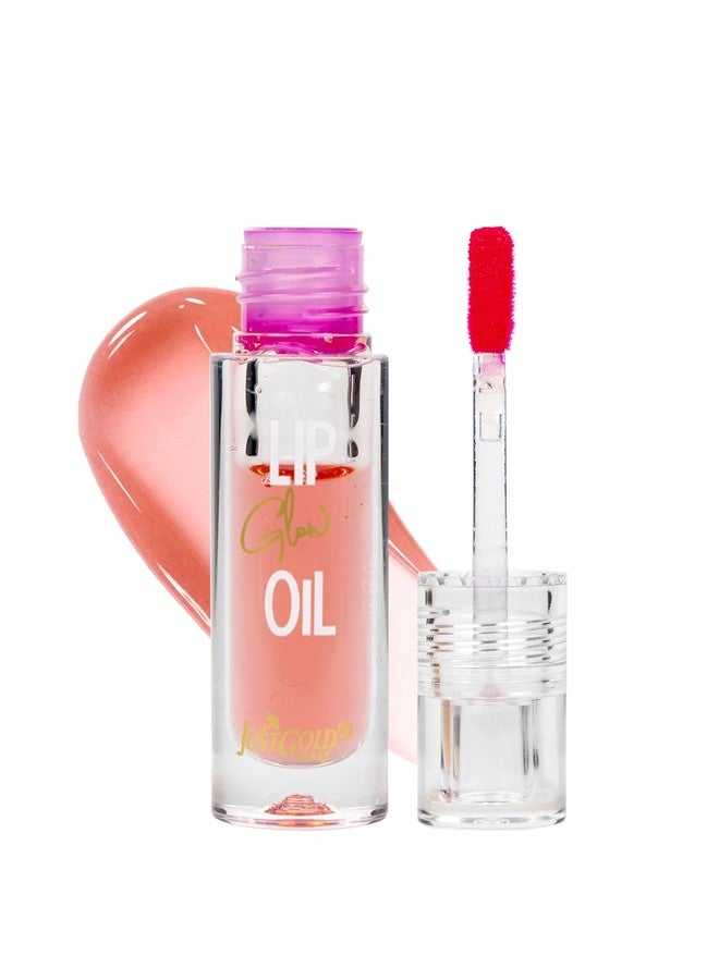 JUST GOLD Justgold Lip Glow Oil for Naturally Plump and Hydrated Lips Enriched with Super Ingredients Jojoba Oil, Almond Oil, White Pond Flower Seed Oil, Vitamin-E for Long-Lasting Nourishment and Hydration - Image 1