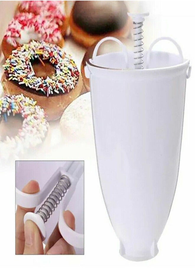 Generic - Donut Maker Manual Doughnut Depositor Dropper Plunger Dough Batter Dispenser Hopper DIY Baking Mold - Image 1