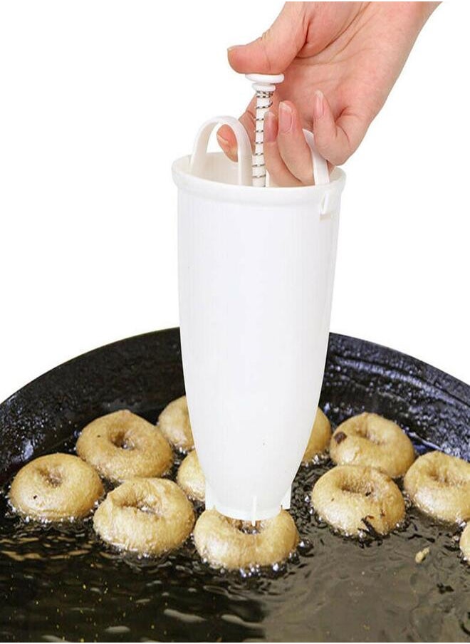 Generic - Donut Maker Manual Doughnut Depositor Dropper Plunger Dough Batter Dispenser Hopper DIY Baking Mold - Image 1