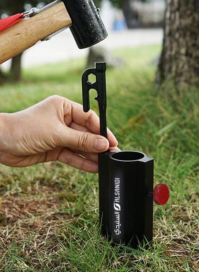 AL SANIDI أساس عمود متعدد الأغراض، أسود، الحجم 100*75*34 مم - Image 2