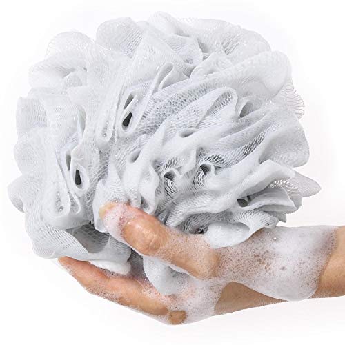 BTYMS 4 Pieces Shower Loofahs Bath Scrunchies 75g/pcs Large Bath Sponge Body Loofahs Shower Pouf Mesh Pouf for Bathing - Image 4