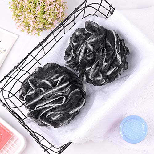 BTYMS 4 Pieces Shower Loofahs Bath Scrunchies 75g/pcs Large Bath Sponge Body Loofahs Shower Pouf Mesh Pouf for Bathing - Image 5