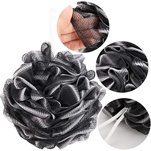 BTYMS 4 Pieces Shower Loofahs Bath Scrunchies 75g/pcs Large Bath Sponge Body Loofahs Shower Pouf Mesh Pouf for Bathing - Image 2