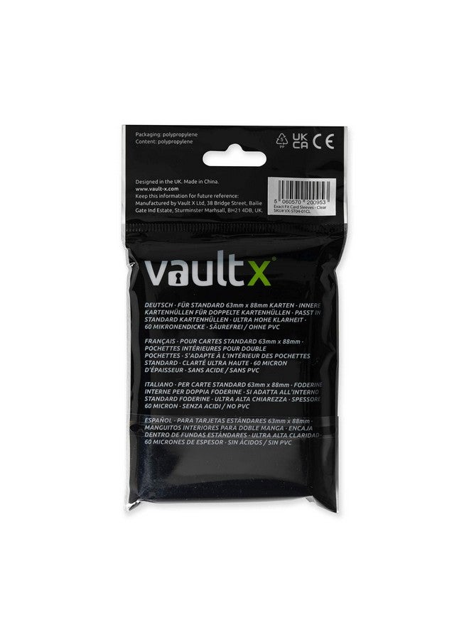 Vault X Exact Fit Trading Card Sleeves High Clarity Perfect Fit Inner Sleeves To Protect And Preserve Board Game Collectible And Trading Card Games (200 Pack) - Image 4