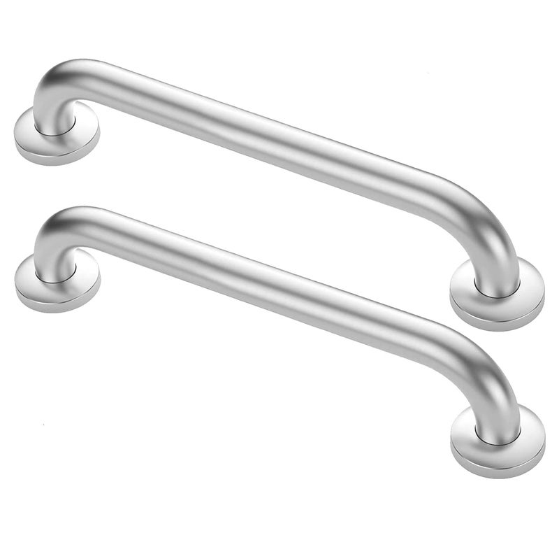 Supwish 2 Pack 16 Inch Grab Bar for Bathtubs and Showers 125 Diameter Bathroom Safety Shower Handles Brushed Nickel with Concealed Screws Wall Mounted Disability Handrail for Handicap Elderly Pregnant - Image 2