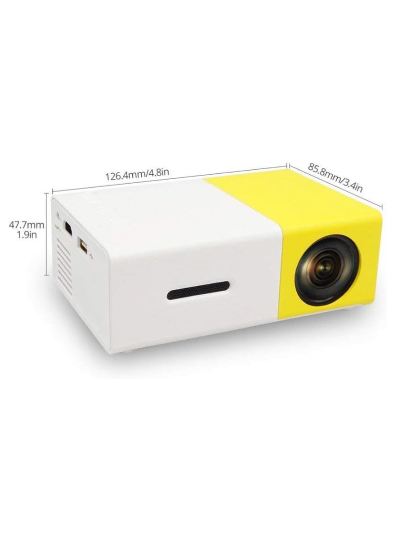 Generic - Mini Projector, Portable 1080P LED Projector, Home Cinema Theater, Indoor/Outdoor Movie Projectors, Laptop/PC/Smartphone Support, HDMI Input - Image 1