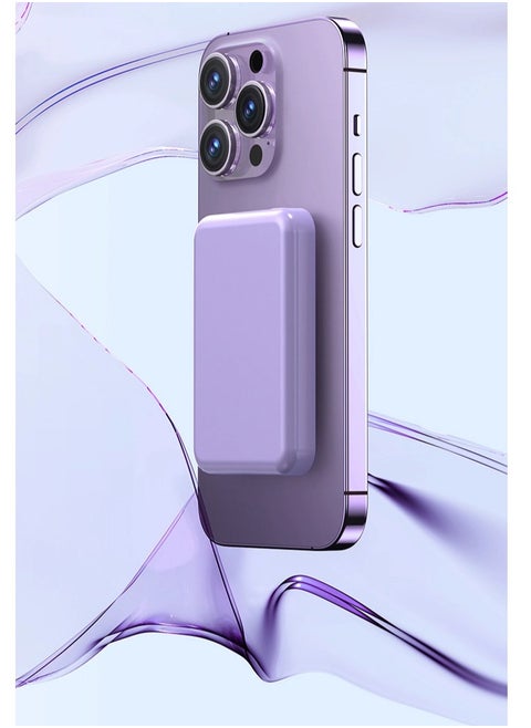 Magnetic power bank  fast charging PD20W wireless ultra-thin portable phone back clip mobile power bank