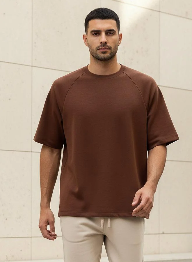 Love Pangolin Love Pangolin Men Raglan Sleeve Oversized T shirt