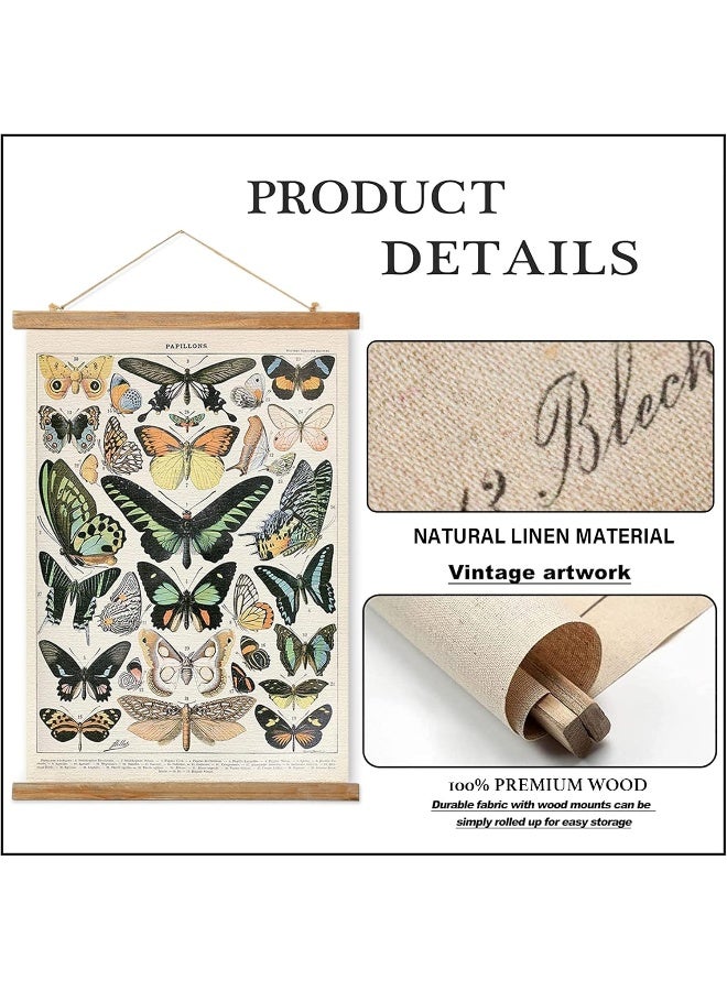 Ovfovy 3 Mixed Pack Vintage Poster  Rustic Room Aesthetic  Retro Wall Art Prints Without Fading  Printed on Linen with Wood Frames  Ready to Hang - Image 3