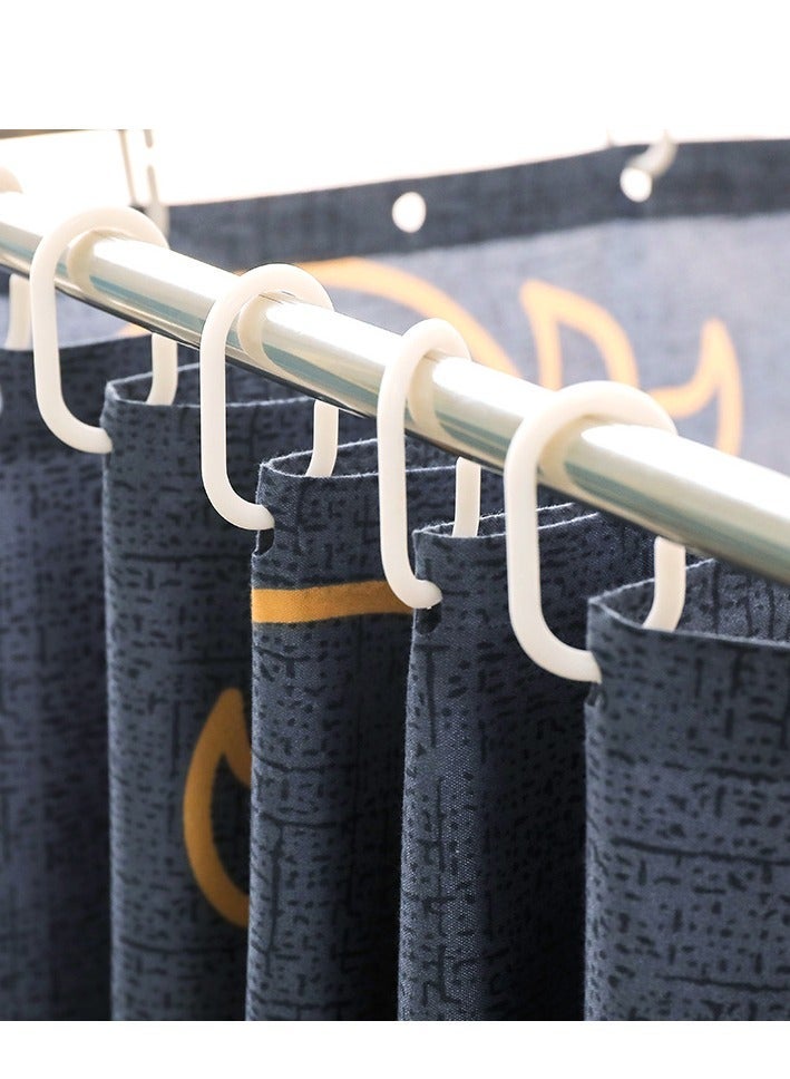 Bluejw خيمة سرير مظلة ستارة حجب خيمة سرير مفرد قماش تظليل للطلاب مظلة سكنية شبكة ناموسية حماية الخصوصية مع إطار لغرفة نوم الأطفال زرقاء بنمط خط محظوظ - Image 5