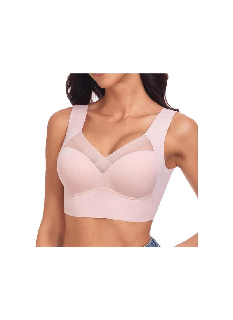 Generic - Hatmeo Bra, Hatmeo Posture Correcting Bra, Wireless Breathable Zero-Feeling High Elasticity Push-Up Bra - Image 1