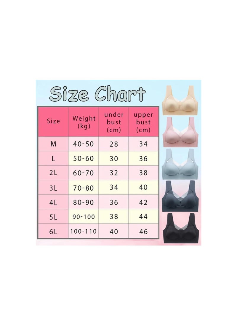 Generic - Hatmeo Bra, Hatmeo Posture Correcting Bra, Wireless Breathable Zero-Feeling High Elasticity Push-Up Bra - Image 1