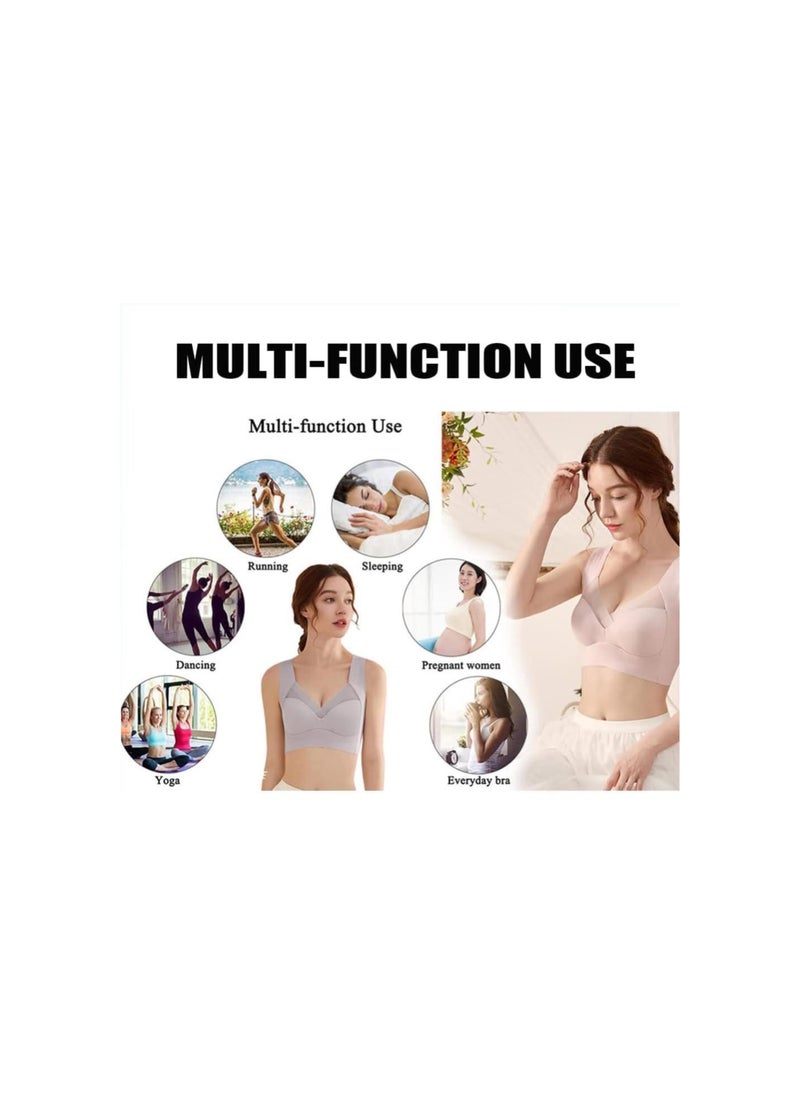 Generic - Hatmeo Bra, Hatmeo Posture Correcting Bra, Wireless Breathable Zero-Feeling High Elasticity Push-Up Bra - Image 1