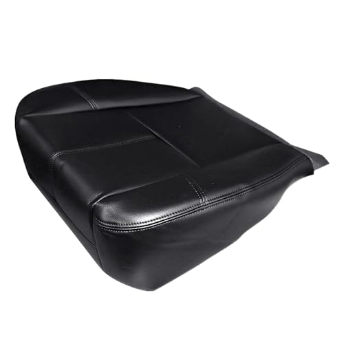 Priprilod Driver or Passenger Side Bottom Replacement Microfiber Leather Seat Cover Black Compatible with Chevy Avalanche Silverado Suburban Tahoe GMC Sierra Yukon 2007 2008 2009 2010 2012 2013 2014 - Image 1