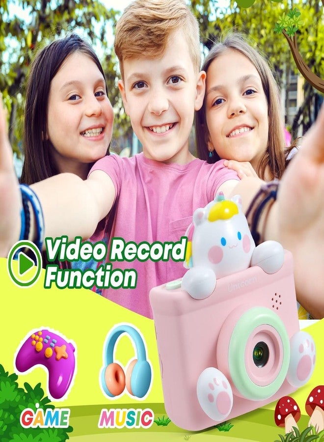 RAMNATH IMPEX RAMNATH Unicorn Kids Camera - 720P HD Digital Video Camera for Girls 3-12, Selfie Toys, Photography, Video, Game - Toddlers Birthday Gift - Image 5