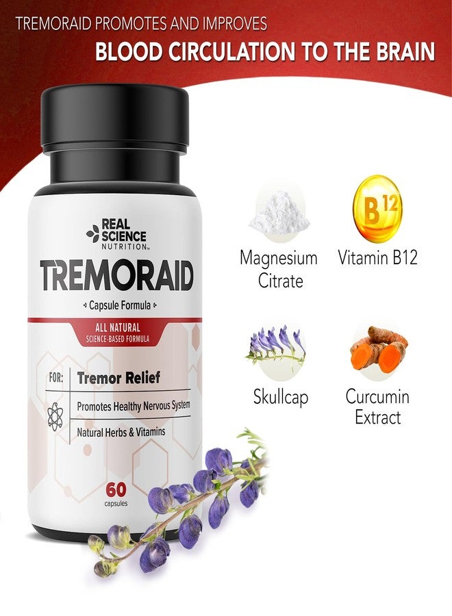 Tremoraid مكملات تريمورايد الأساسية لتخفيف الرعاش (60 كبسولة* (3 زجاجات) - Image 5