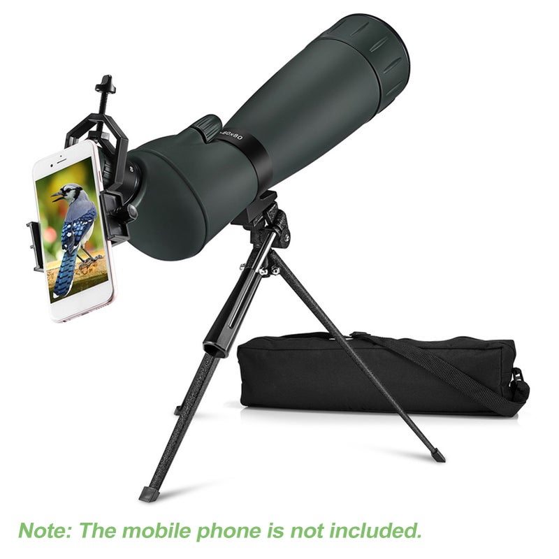 Waterproof Monocular 20-60X Adjustable Zoom, 60mm FMC Objective Lens - Ultra-wide Field Of View, BAK 4 Prism Glass Night Vision Device for Outdoor Bird Watching, Camping, Hunting - Image 4