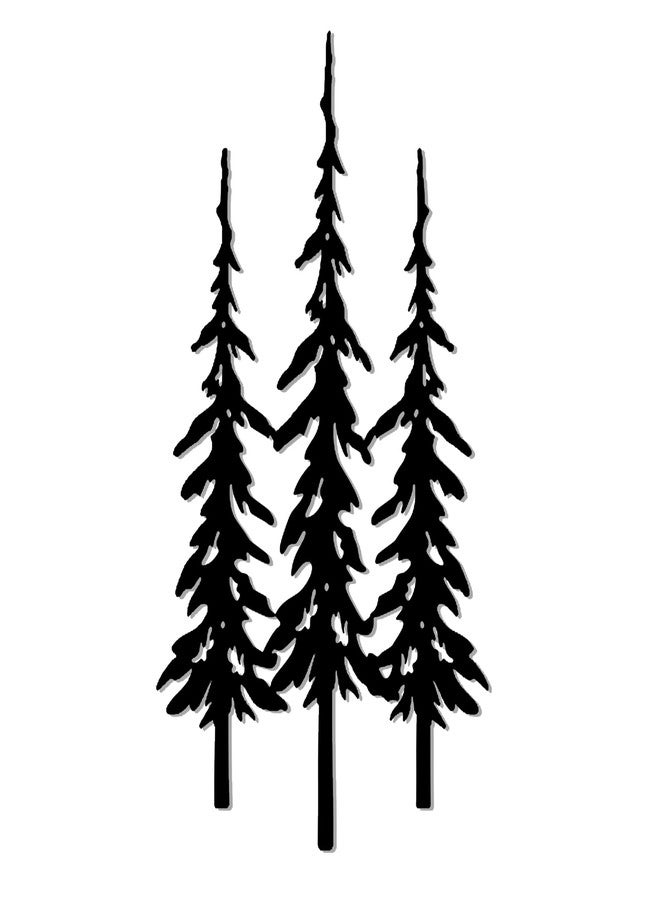 DICYWUDI Black Metal Tree Wall Decor, Cabin Decor, Tree Decor, Rustic Wall Decor for or Indoor Kitchen Bathroom Bedroom Living Room Dining Room - Image 1