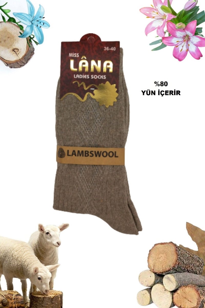 Kral Socks Kral Women's Socks (12 Pairs) Winter Wool Socks Lambswool (Special Lamb Wool) For Women With Thermal Features - Image 4