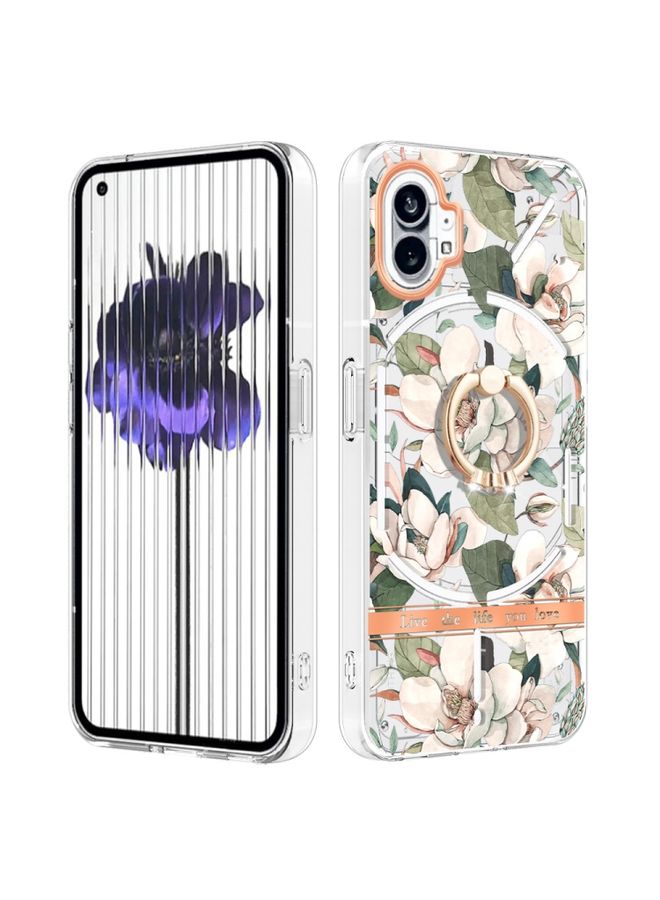 Case Cover For Nothing Phone 1 Flowers Series TPU Phone Case Green Gardenia