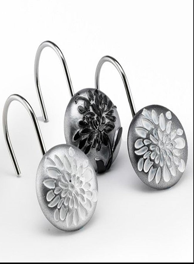Popular Bath Shower Hooks, Erica Collection, Grey