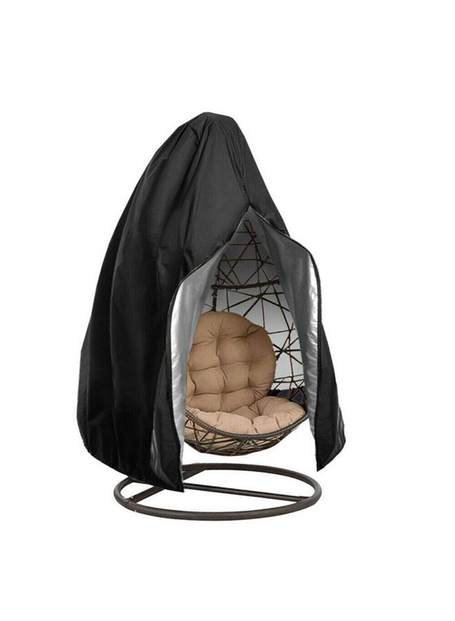 YULAN Heavy Duty Weather Resisatnt Outdoor Patio Hanging Chair Large Covers Wicker Egg Swing Chair Covers Black 190x115cm  - Image 1