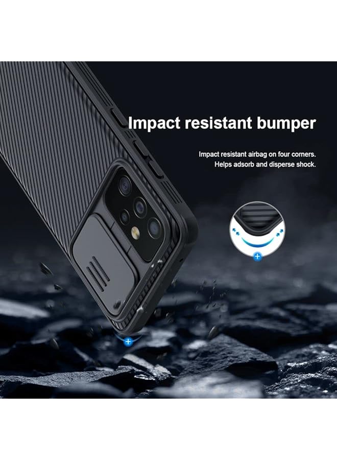 Nillkin Case Compatible With Galaxy A52 5G Cover Hard Camshield With Camera Slide Protective Cover Drop Protection Cover Built In Lens Protector Designed Case For Samsung Galaxy A52 5G Black - Image 4