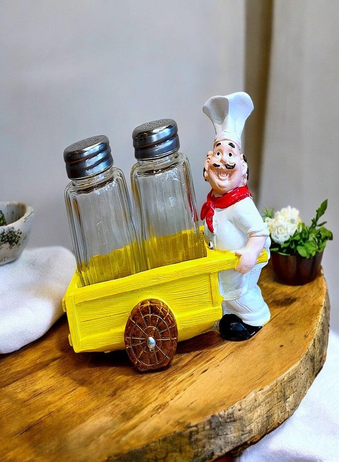 Karigaari India Chef Salt and Pepper Shaker Set – Cute Kitchen Table Spice Holders, Dining Condiment Bottles, Fun Chef Design, Gift for Home and Cooking Lovers - Image 2
