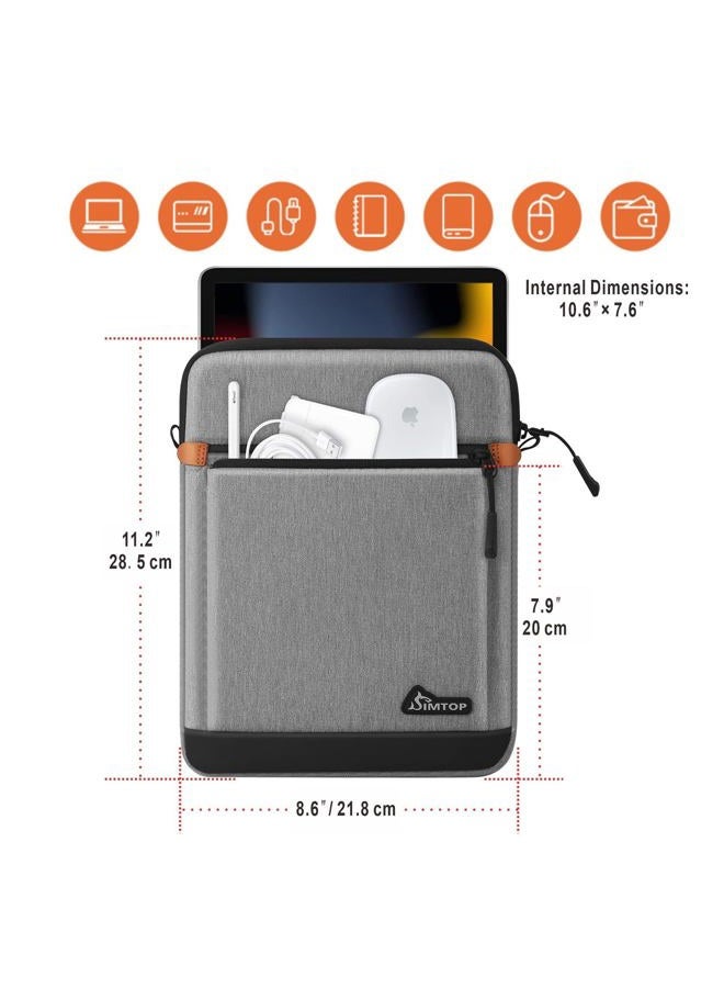 SIMTOP Tablet Case Bag Compatible for 10.9 Inch iPad Air 4th Gen Sleeve Case, New 10.2'' iPad 7/10.5'' iPad Air 3/10.5'' iPad Pro / 11'' iPad Pro / 9.7'' iPad / 10'' Surface Go / 10'' Galaxy Tab - Image 2