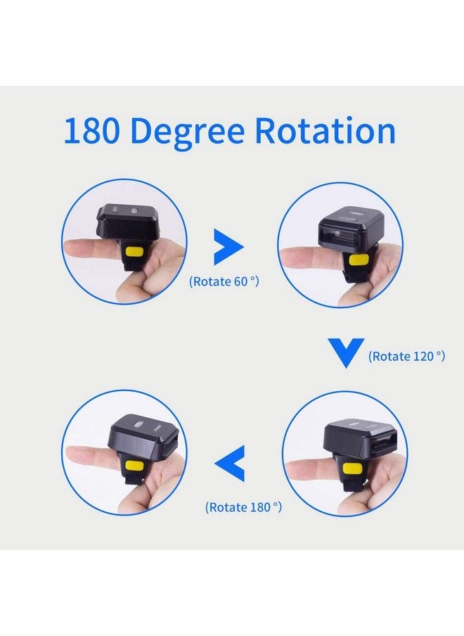 symcode 2D Bluetooth Ring Barcode Scannersymcode Wearable Wireless Finger Mini Bar Code Reader Scanner  - Image 3