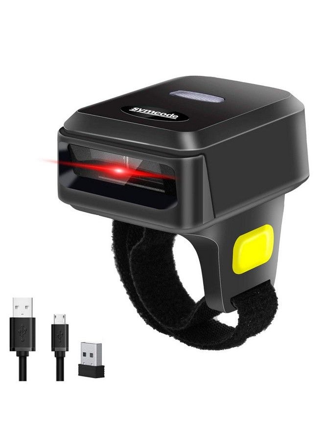 symcode 2D Bluetooth Ring Barcode Scannersymcode Wearable Wireless Finger Mini Bar Code Reader Scanner  - Image 1