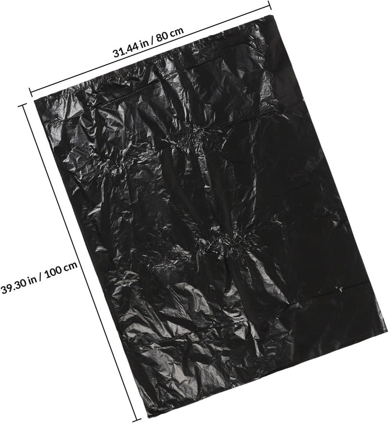 Thickened Black Trash Bags 80x100cm 25pcs Sturdy Garbage Bags for Bathroom Kitchen Bedroom Office Wastebasket Liners - Image 2