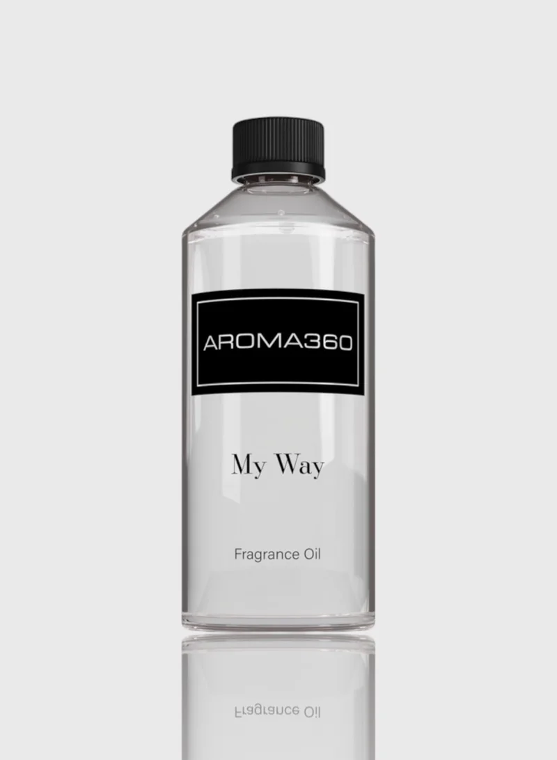 AROMA360 My Way Fragrance Oil Blend - Hotel Inspired for Luxury Essential Oil Diffusers - Aromatherapy Scent Diffuser Oil - Leather, Sandalwood, and Amber