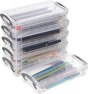 BTSKY Large Capacity Pencil Box, Office Supplies Storage Organizer Box, Brush Painting Pencils Storage Box Watercolor - Image 1