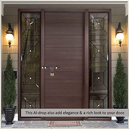 Atom 12 Inch Zinc Aldrop | Fancy Aldrop for Door Fittings Kit, Door Accessories | Brass Antique Finish (WZA007) - Image 4