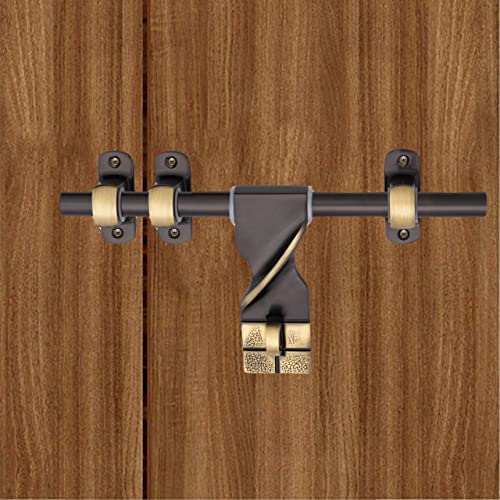 Atom 12 Inch Zinc Aldrop | Fancy Aldrop for Door Fittings Kit, Door Accessories | Brass Antique Finish (WZA007) - Image 1