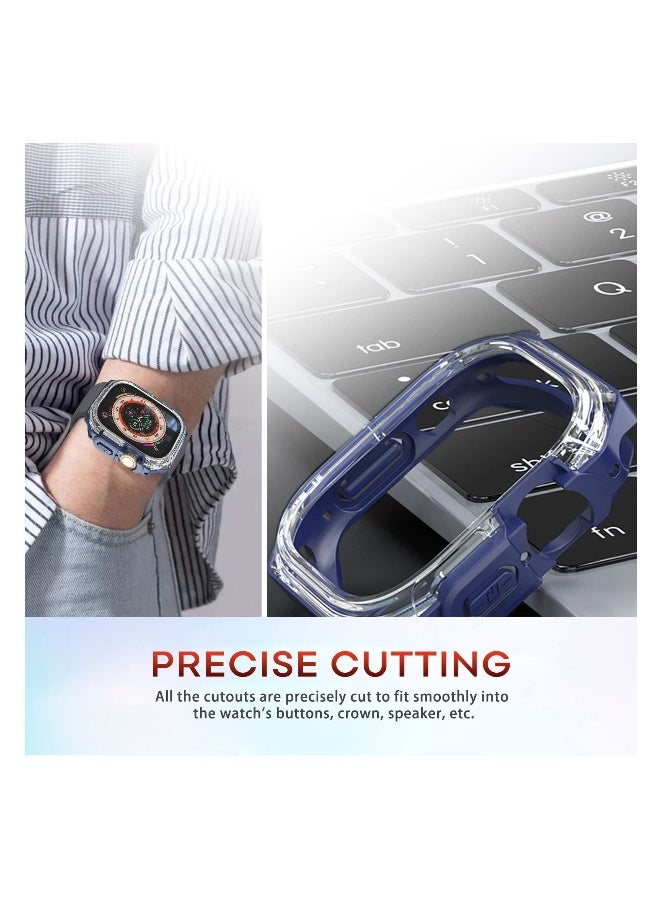, Compatible Apple Watch Ultra Case 49mm, Hard PC Proetective Bumper, Soft TPU Watch Case, NO Screen Protector, Cover Frame for Apple Watch  - Image 1