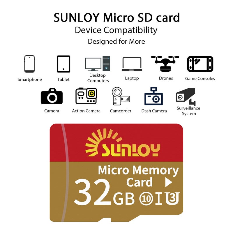 Sunloy PSP Memory Stick Adapter with 32GB Micro SD Card, Micro SD/SDHC/SDXC to Memory Stick PRO Duo MagicGate Card Compatible with PlayStation Portable, Camera, Handycam, Cell Phone & PSP 1000/2000/3000 - Image 4