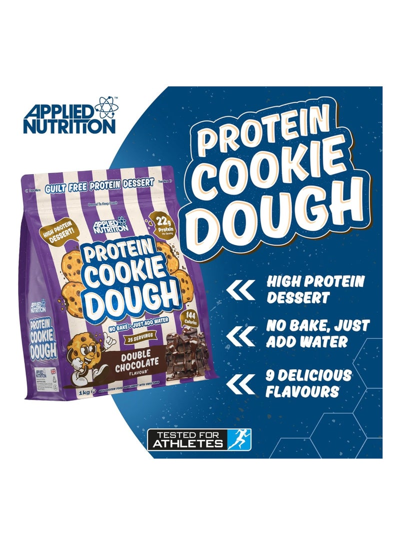 Applied Nutrition Protein Cookie Dough, 22g Protein, High Protein Dessert, Double Chocolate, 25 Servings - Image 2