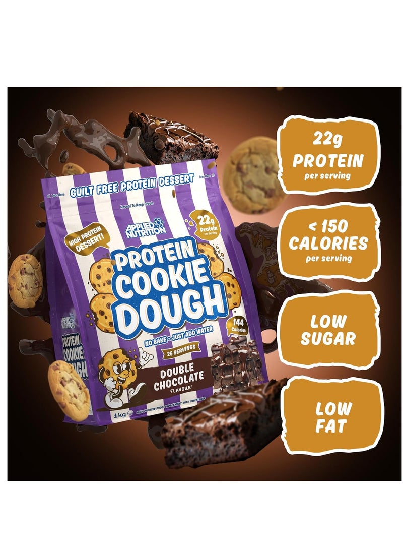 Applied Nutrition Protein Cookie Dough, 22g Protein, High Protein Dessert, Double Chocolate, 25 Servings - Image 4
